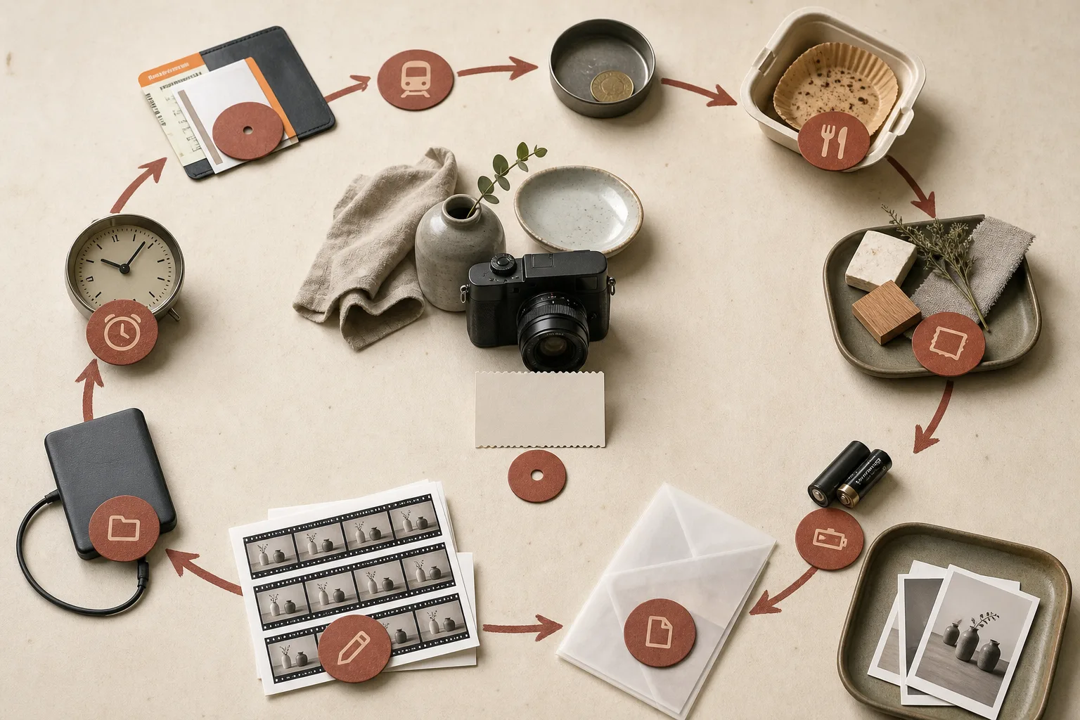 An apparently free shoot surrounded by travel, food, props, equipment wear, editing, storage, and time costs
